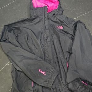 The North Face Breast Cancer Awareness Hyvent Jacket in excellent condition